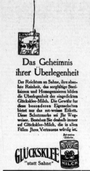 Werbeanzeige Glücksklee, Altonaer Nachrichten, 27.10.1927