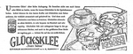 Werbeanzeige Glücksklee, Hamburger Anzeiger, 22.02.1929