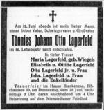 Traueranzeige Großvater von Karl Lagerfeld